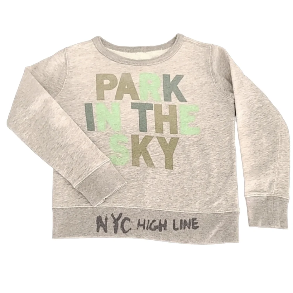 CREWCUTS x HIGH LINE Graphic Crop Sweatshirt Girls 8 Park in the Sky NYC LIMITED - Picture 11 of 12